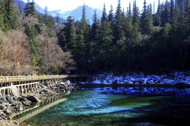 "beauty on Sichuan,China" "beauty on Sichuan,China" China’s Fairy Lake Valley stock pictures, royalty-free photos & images
