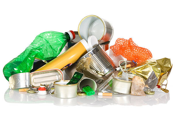 Garbage - Recycling  Using plastic is dangerous for nature stock pictures, royalty-free photos & images