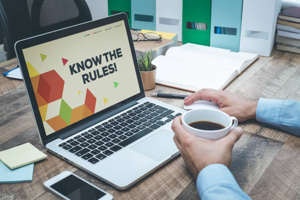 KNOW THE RULES CONCEPT KNOW THE RULES CONCEPT Don't forget to test the route stock pictures, royalty-free photos & images